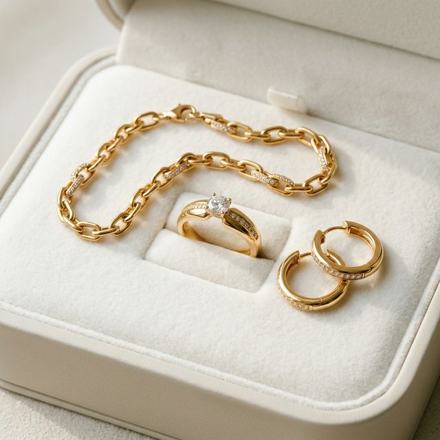 Bridal jewelry set by Modern Jewellers